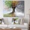 Designart - Tree with Four Seasons - Tree Painting Canvas Art Print